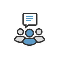 Illustrator of users chat